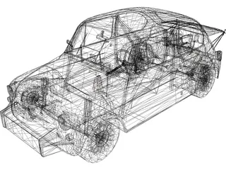 Fiat Abarth 1000TC 3D Model