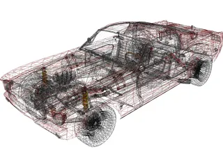 Ford Mustang Fastback (1965) 3D Model