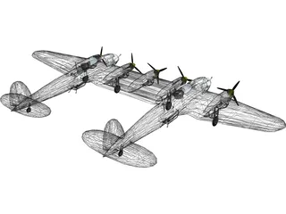 Heinkel He 111Z 3D Model