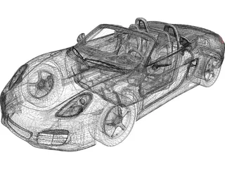 Porsche Boxster (2012) 3D Model