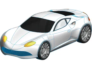 Sports Car Concept 3D Model