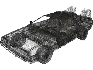 DMC DeLorean (1980) 3D Model