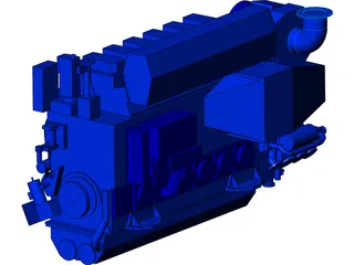 Engine Marine 3D Model