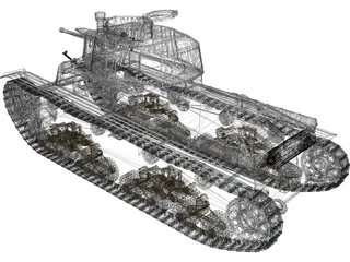 Pzkfw 35(t) 3D Model