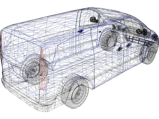 Mercedes-Benz Vito (2012) 3D Model