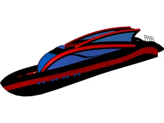 Super Yacht 34M 3D Model