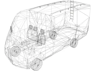 Mini-Bus 3D Model