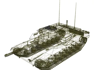 M1A1 Abrams 3D Model