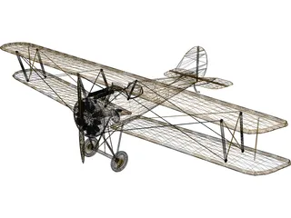 Biplane 3D Model