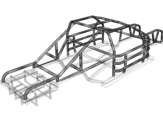 NASCAR Chassis 3D Model