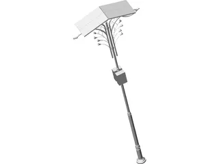 Street Lamp Solarcell 3D Model