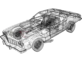 Ford Gran Torino (1973) 3D Model