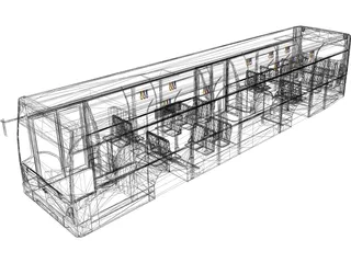 Van Hool A300 Bus Body 3D Model