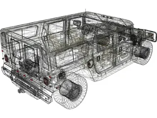 Hummer H1 Alpha 3D Model