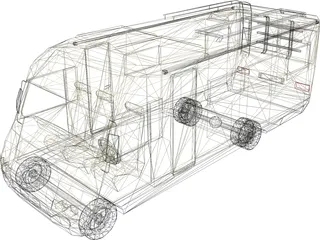 Hymer Camper 3D Model