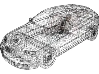 Audi A3 3.2 Quattro (2005) 3D Model