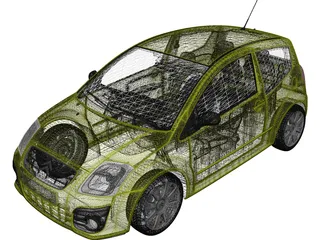 Citroen C2 3D Model