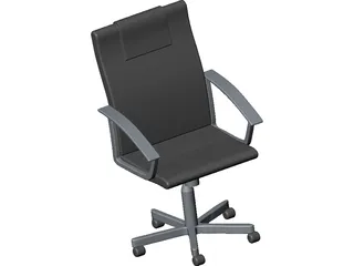 Leather Office Chair 3D Model