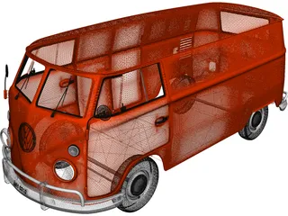 Volkswagen Transporter T1 3D Model