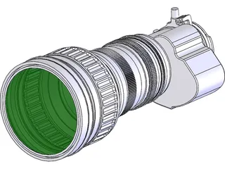 Canon J20ax8B 8-160mm Broadcast Lens 3D Model