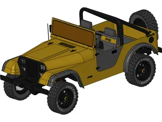 Jeep Wrangler 3D Model