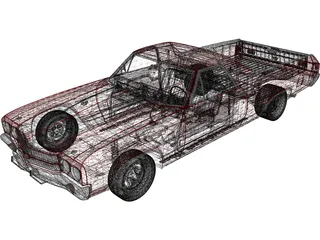 Chevrolet El Camino SS 454 (1970) 3D Model