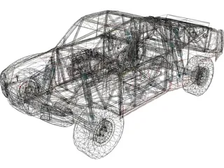 Chevrolet Silverado Short-Course Truck 3D Model