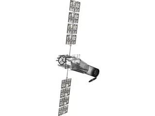 COROT Satellite 3D Model