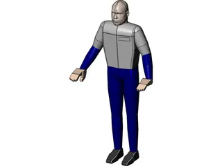 Worker 3D Model