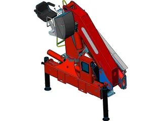 Palfinger PK23500A Crane 3D Model