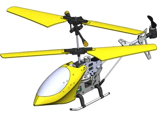 RC Helicopter 3D Model