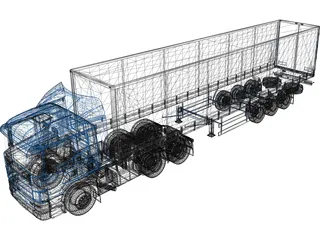 Scania 164l 420 3D Model