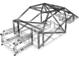 Spaceframe Chassis 3D Model