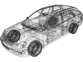 Mercedes-Benz E400 Wagon 3D Model