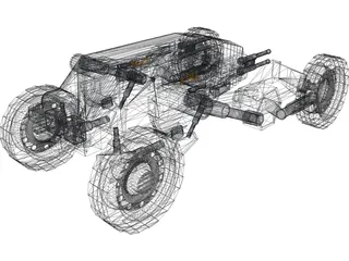 A1-K59 Military Vehicle 3D Model