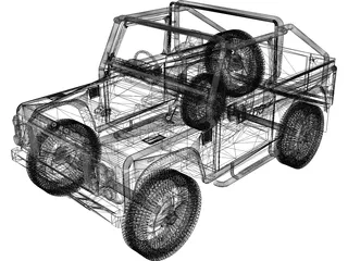 Land Rover Defender SVX 3D Model