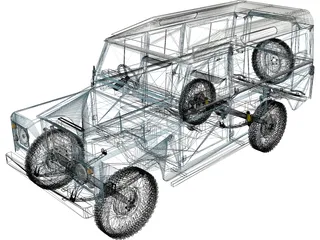 Land Rover Series III 109 3D Model