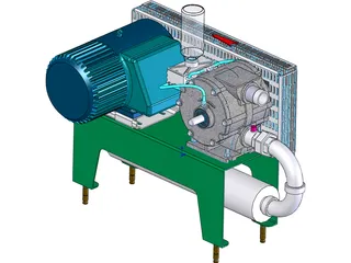 Vacuum Pump 3D Model