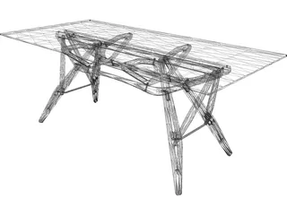 Zanotta Reale Table 3D Model