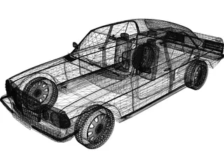 Mercedes-Benz W123 3D Model