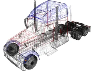 Freightliner Coronado 3D Model