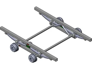 Trailer Suspension Chassis 3D Model