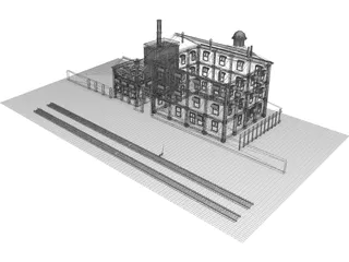 Great Northern Brewery Building 3D Model