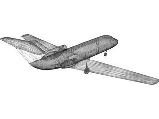Yakovlev Yak-40 3D Model