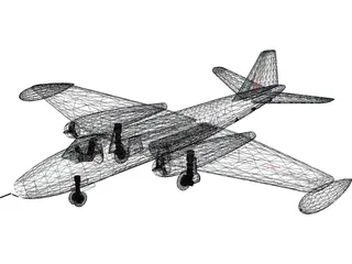 English Electric BAC Canberra B 8 3D Model