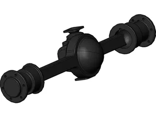 Rockwell Front Axle 3D Model