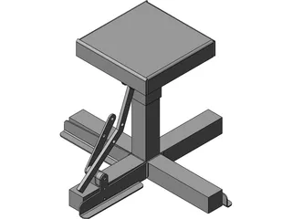 Motorcycle Jack Lift 3D Model