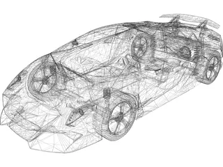 Lamborghini Sesto Elemento 3D Model