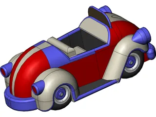 Cartoon Car 3D Model