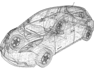 Nissan Leaf (2011) 3D Model